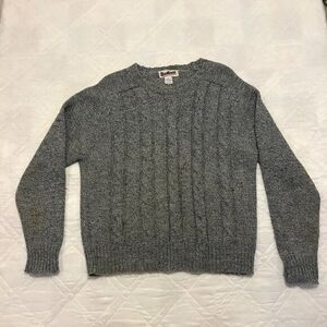 Vintage Bradlees black gray‎ sweater Large